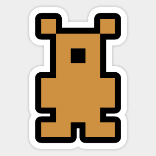 Pixel Teddy Bear Sticker